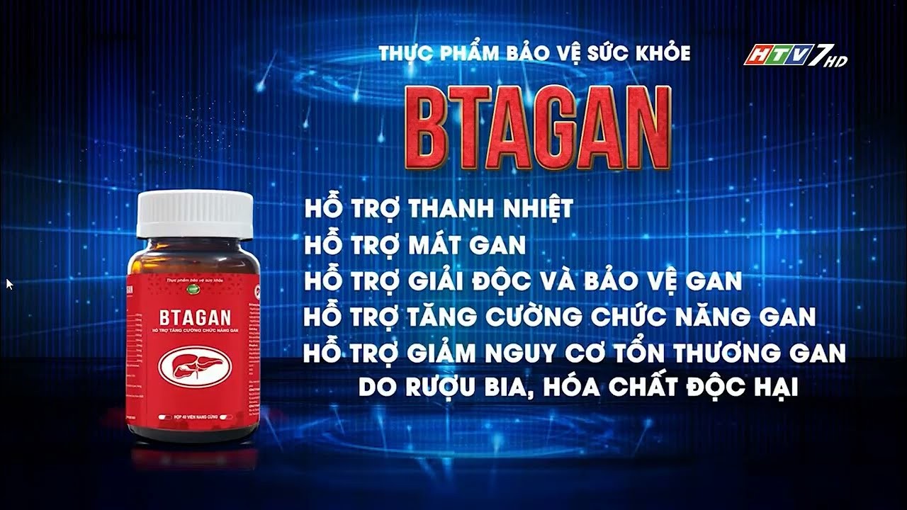 BTAGAN - Hỗ trợ tăng cường chức năng gan, giảm triệu trứng vàng da, mẩn ngứa, phục hồi chức năng gan